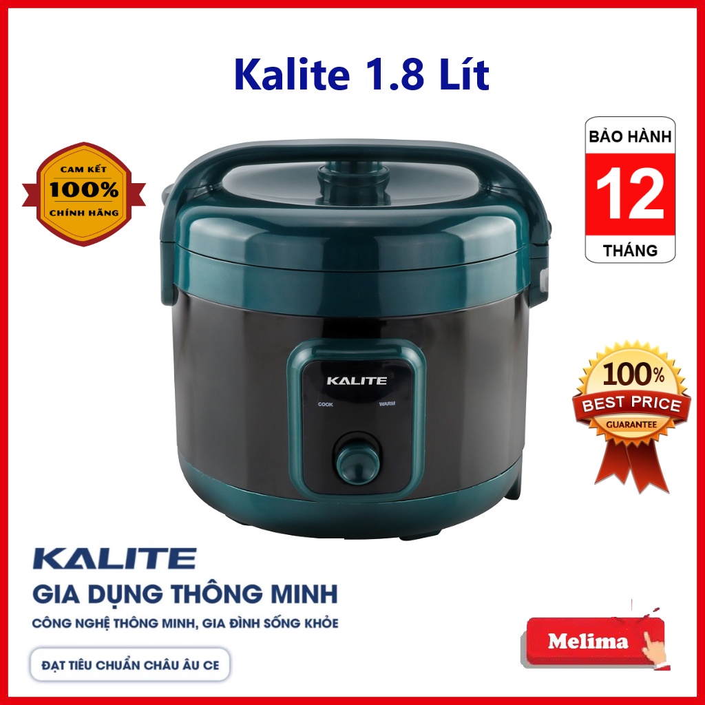 Nồi cơm điện Kalite KL 619, KL618  [Quai xách và Quai liền], Công suất 700W, Dung tích 1.8L, Bảo hành 12 tháng, Siêu bền